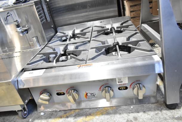 BRAND NEW 2025 Cooking Performance Group 4 Burner Natural Gas Range, Model 351RCPG24NL, 88,000 BTU, with minor scratches.