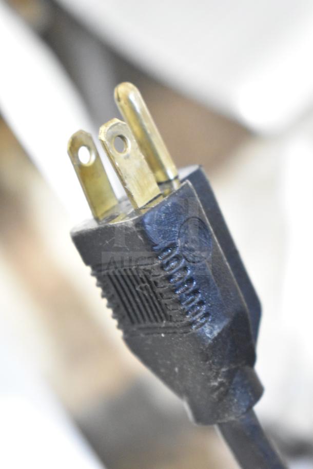 Oliver 797-32NC bread slicer power plug, 115V, 1 phase, pro guard safety chute, used in commercial settings.