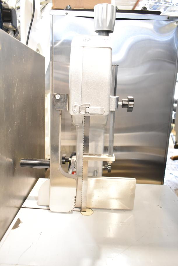 Vevor HC-250 Commercial Bone Saw Machine, 110-120V, 1 Phase. Stainless steel, sharp blade, excellent condition.