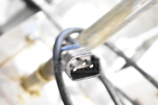 2021 Frontline 47SS Commercial Grease Caddy with casters, shows connector details, sturdy frame, used condition.