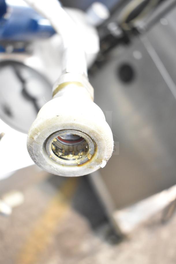 2021 Frontline 47SS Grease Caddy, commercial-grade, on casters. Features visible hose attachment.