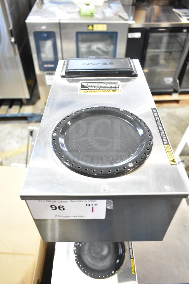 2024 Bunn VPR Commercial Coffee Machine, 2 burners, 120 volts, durable stainless steel, countertop model, good condition.