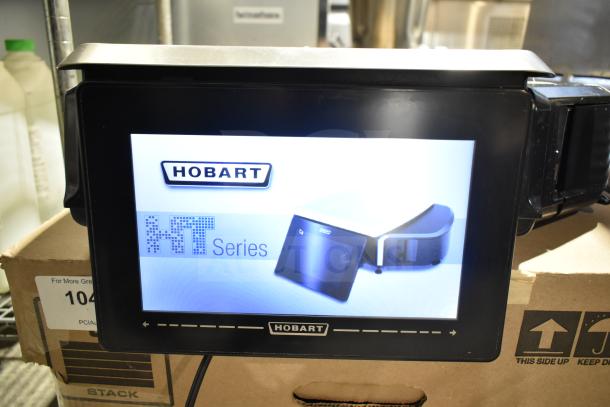 2017 Hobart HTi-7LH26 countertop food portioning scale, tested and working, digital display visible, HT Series branding.