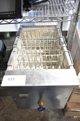 Imperial IRTC-32-E-2 Commercial Pasta Cooker, 208V, 1 Phase, stainless steel, visibly used, model label on front.