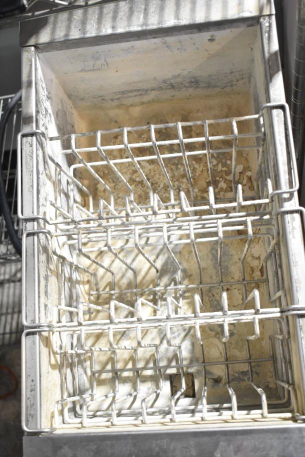 Imperial IRTC-32-E-2 commercial pasta cooker with stainless steel finish; 208V, 1 phase. Visible wear and residue.