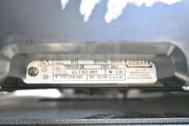 2023 Hobart HTi-SSLSC commercial food portioning scale on stand, 120/208-240V, tested and working.