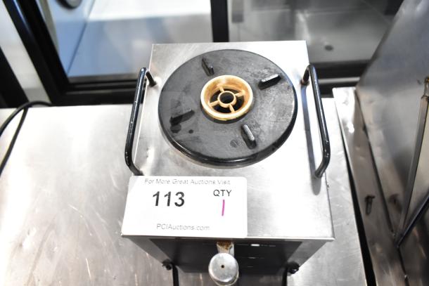 Bunn 1.5GPR Coffee Server Satellite; metal design, sturdy handles, model tag visible, good condition.