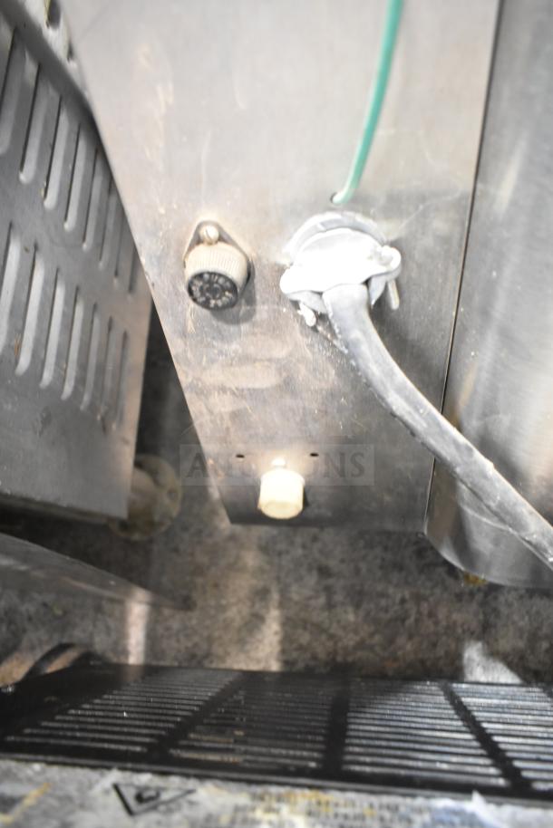 Cecilware CL100-N Commercial Twin 3 Gallon Coffee Urn, metal exterior, wiring connections shown. 120-240 Volts, 1 Phase.