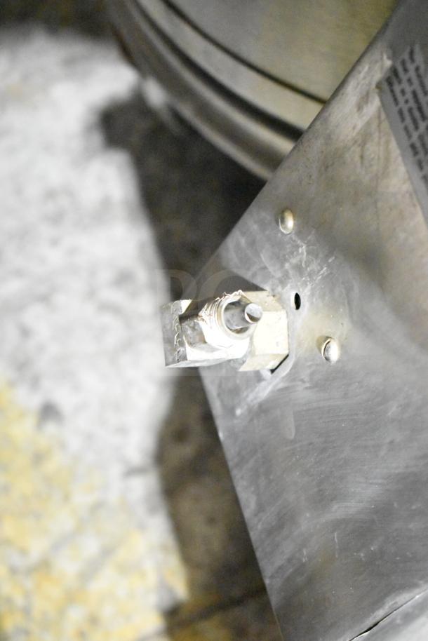 Cecilware Commercial Hot Tea Urn, stainless steel, visible spout detail, used condition, industrial-grade.