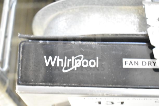 Whirlpool WDT30HAMZ0 undercounter dishwasher, 115V, 1 phase. Features visible "Fan Dry" label.