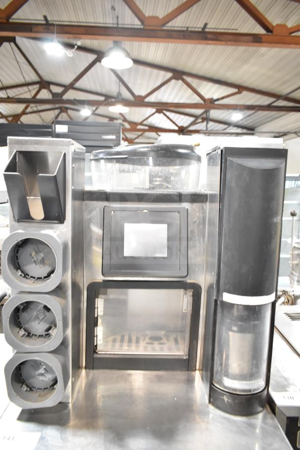 Multiplex MA-8-1US commercial blend-in-cup workstation on a single door undercounter cooler, 115V, 1 phase.