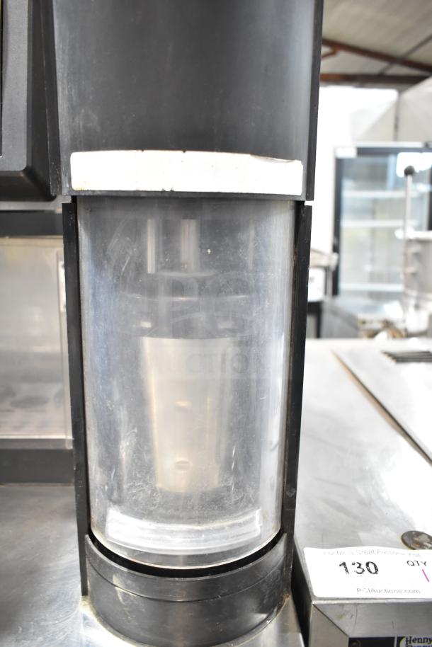 Multiplex MA-8-1US Blend In Cup Workstation with Single Door Cooler, 115V, 1 Phase. Commercial use, visible wear.