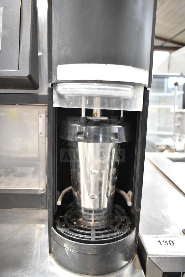 Multiplex MA-8-1US Blend In Cup Workstation with Single Door Undercounter Cooler; 115V, 1 Phase, used condition.