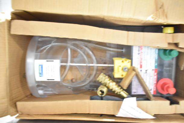 Blend Buddy Wall Mounting Dispensing System; includes hoses and valves, new condition in original packaging.