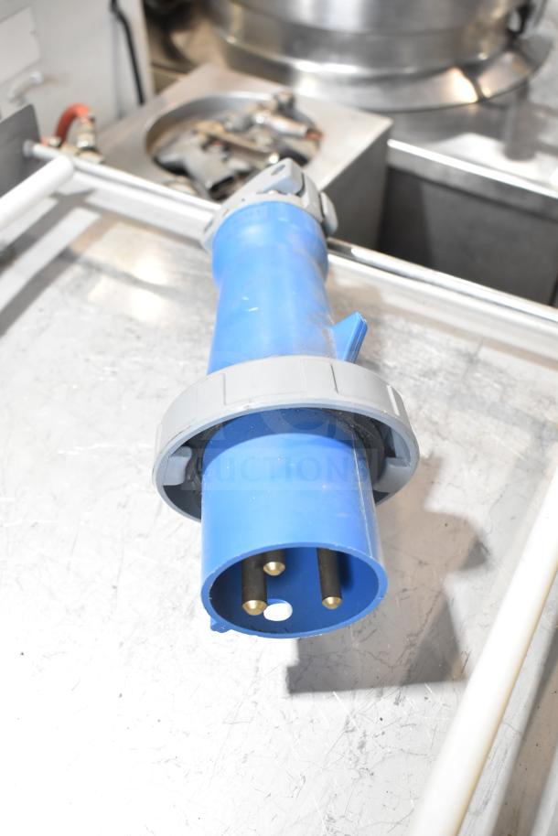 Belshaw TG50 Thermoglazing Station, 208V, 1 Phase, on casters. Blue connector shown, commercial equipment.