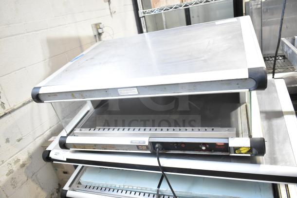 Hatco GR2SDH-30 countertop warming display merchandiser, 120V, used condition, model visible, power cord attached.