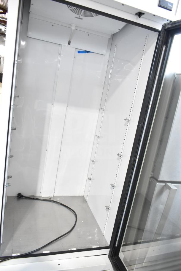 2022 True TSCI-600R-G-PH commercial cooler, single glass door, 115V, 1 phase, empty interior, excellent condition.