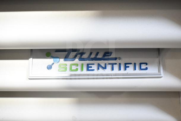 2025 True TSCI-600R-G-PH cooler label detail, True Scientific logo.