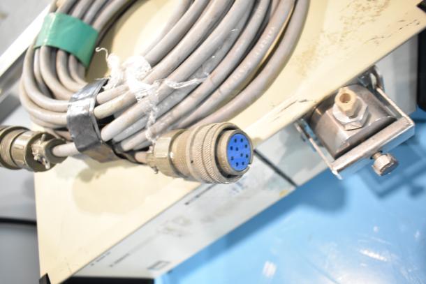 Gilson HPLC System, coiled cables with connectors, moderate wear, suitable for laboratory use, includes UV/Vis Detector.