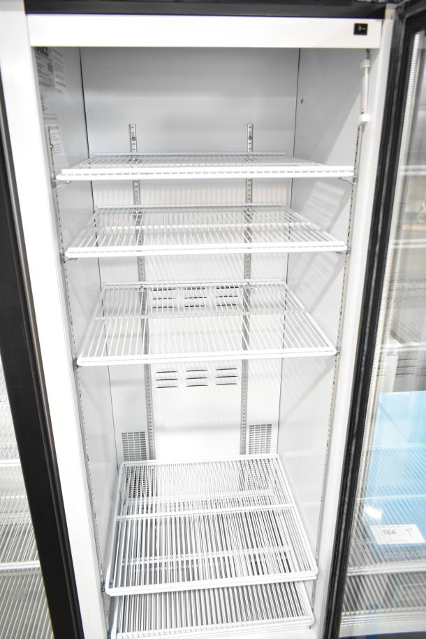 2019 Habco SE18 Commercial Single Door Cooler, 110V, 1 Phase. Features multiple adjustable wire shelves.