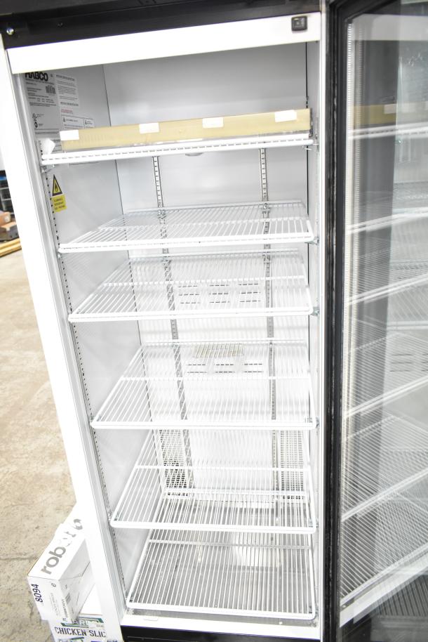 2019 Habco SE18HC Commercial Single Door Reach In Cooler, 110V, 1 Phase, excellent condition, with wire shelves.