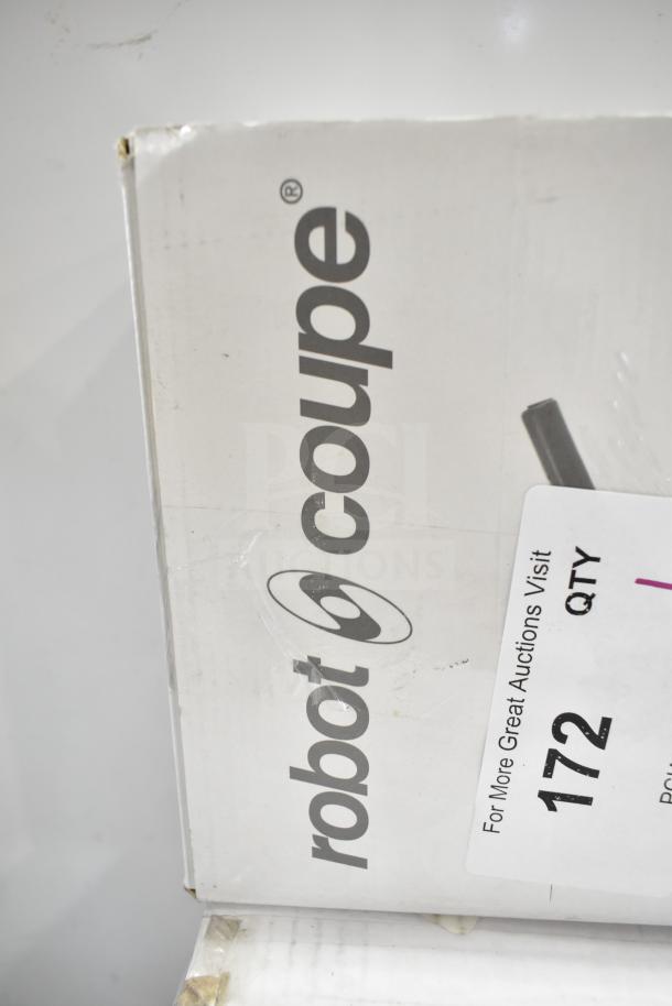 Robot Coupe MMP240VV Mini 10" Immersion Blender, new with box damage, variable speed, 2/5 HP, model 649MMP240VV.