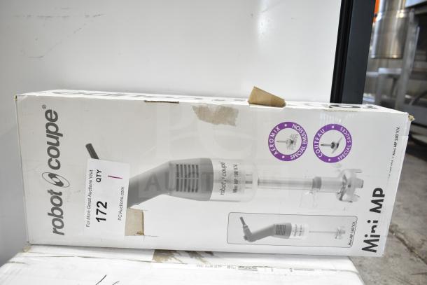 BRAND NEW SCRATCH AND DENT Robot Coupe MMP240VV 10" Immersion Blender, variable speed, 2/5 HP, box shows minor wear.