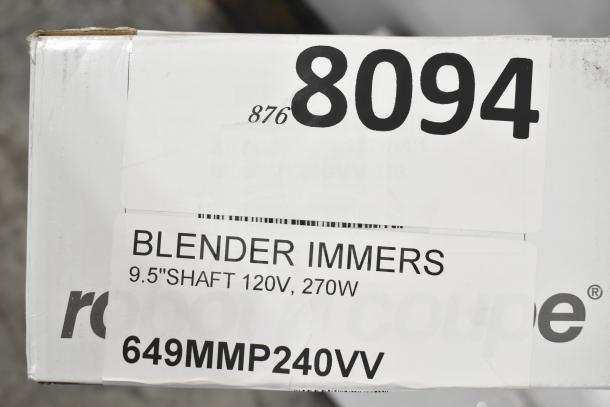 BRAND NEW SCRATCH AND DENT Robot Coupe MMP240VV 10" Immersion Blender, 2/5 HP, variable speed, 649MMP240VV model, boxed.