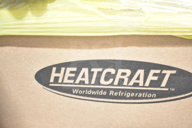 3 brand new scratch and dent items including Bohn BEL0650AG6AMAD2107, BEL0130CC6EEAYF859 evaporator fan; Heatcraft box.