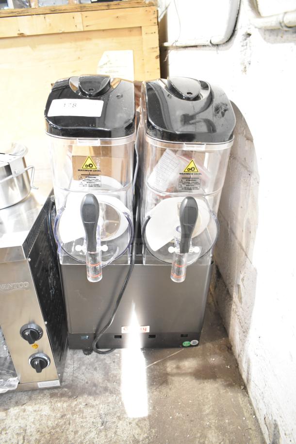 BRAND NEW Galaxy 17GSM2 3-Gallon Slushy Machine, countertop model, 120 volts, 1 phase, with minor scratches and dents.