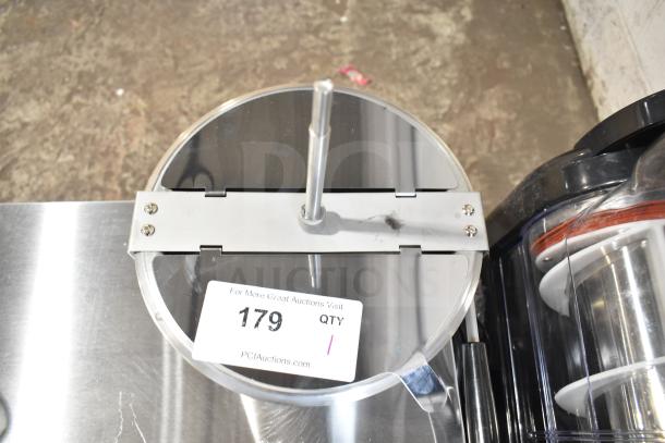 Brand new scratch and dent replacement kettle for popcorn popper, stainless steel, labeled with auction tag 179.