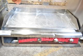 Brand new Avantco 177EG30N 30" electric countertop griddle, 208/240V, 1-phase, with minor scratches and dents.