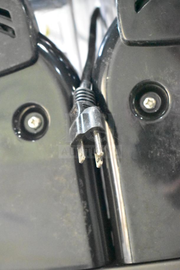 Galaxy 177GSM2 Granita Machine, brand new, 3-gallon capacity, 120V 1 phase, visible power cord and screw detail.