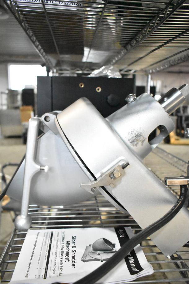 Brand new Avantco 177MX20 Pelican Head Attachment for #12 Hub Mixer, scratch and dent condition, with user manual.