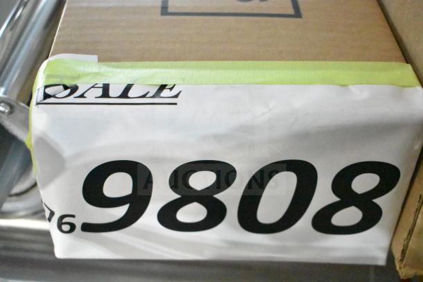 Box labeled 9808, appears new, containing 3 scratch and dent items including Continental Refrigerator 3- and 1-tap beer towers.