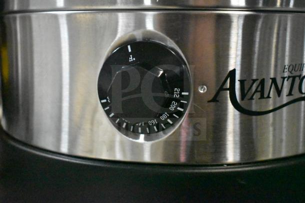 Avantco 177WB29L water boiler with temperature control dial, stainless steel body, brand new scratch and dent condition.