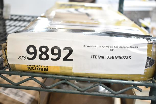 Brand new Krowne M5072K 72" mobile gas connector hose kit, 1/2" size, item #: 75BM5072K, in original packaging.