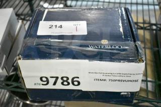 Waterloo Pet Grooming 2.6 GPM spray valve with 9' coiled hose, item 750PRSVUHOSE. New with scratch and dent damage.