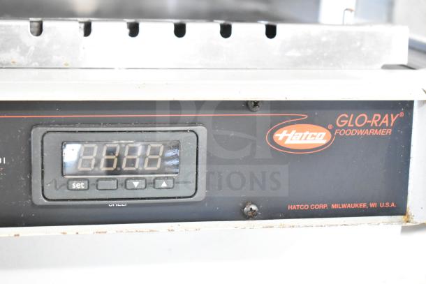 Hatco Glo Ray Commercial Heated Display Warmer, countertop model, digital controls, 120/208-230V, used condition.