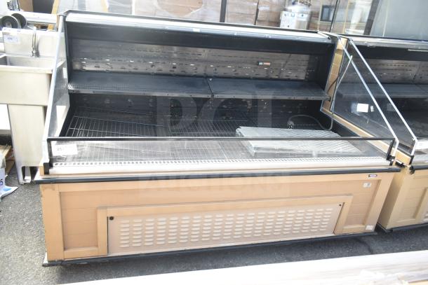 Killion Metal Commercial Grab N Go Merchandiser, 208/230V, 1 Phase, open display, glass front, good condition.