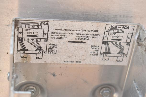 CaptiveAire Commercial Mushroom Exhaust Fan with installation markings and torque instructions visible.