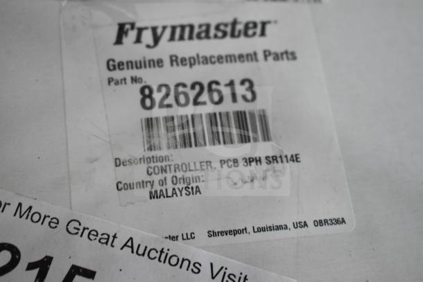 New Frymaster kit, module SR14, part no. 8262613 label; includes Vollrath 55461 InstaCut 5.1 slicer; scratch and dent condition.