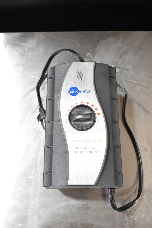 BRAND NEW Insinkerator HWT-00 Instant Hot Water Tank, scratch and dent condition, with thermostat dial and power cord.