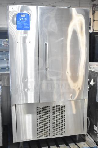 Randell BC-18 Commercial Blast Chiller, upright model, stainless steel, 115/230V, single-phase, blue control panel label.