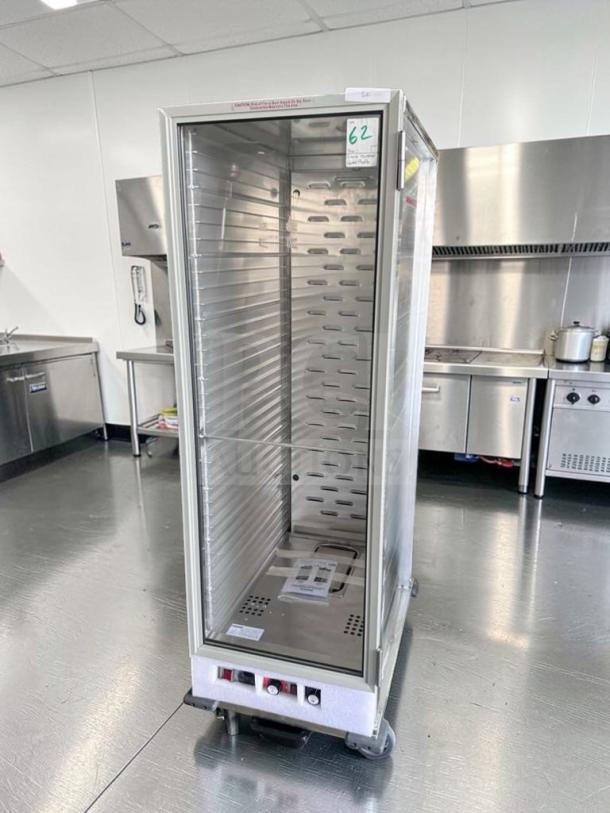 Brand new Sierra SHPI commercial heater proofer cabinet, insulated glass door, 120V, UL & NSF listed, pristine condition.