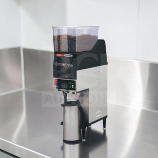 Grindmaster GNB-20H Grind’n Brew coffee system, dual hopper, airpot brewer, premium condition, 120V, fully tested.