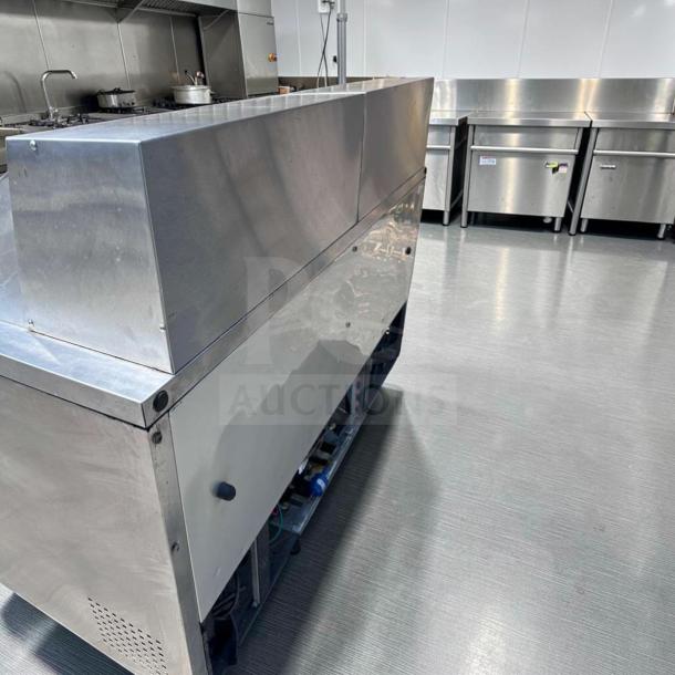 Elite condition True TSSU-60-24M-B-ST-HC refrigerated prep table, 60", stainless steel, two-door, fully tested and operational.