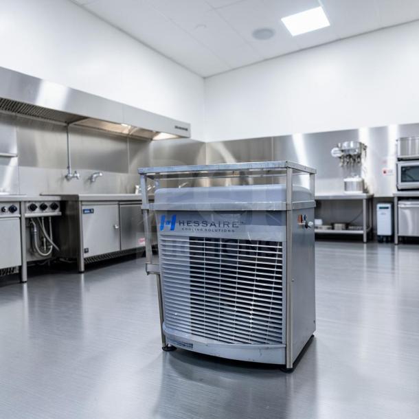 Superior condition Hessaire MC92V mobile evaporative cooler, 11,000 CFM capacity, industrial design, fully tested.
