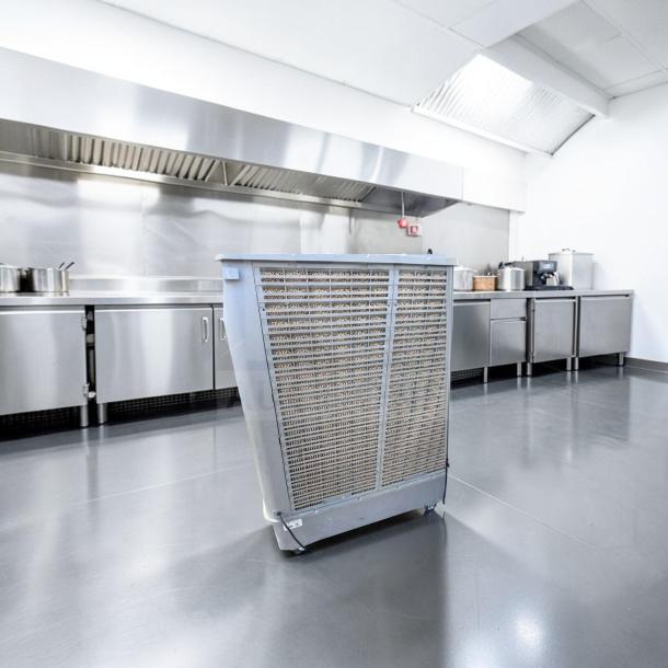 Hessaire MC92V Mobile Evaporative Cooler, 11,000 CFM, industrial portable air cooler, superior condition, fully tested.