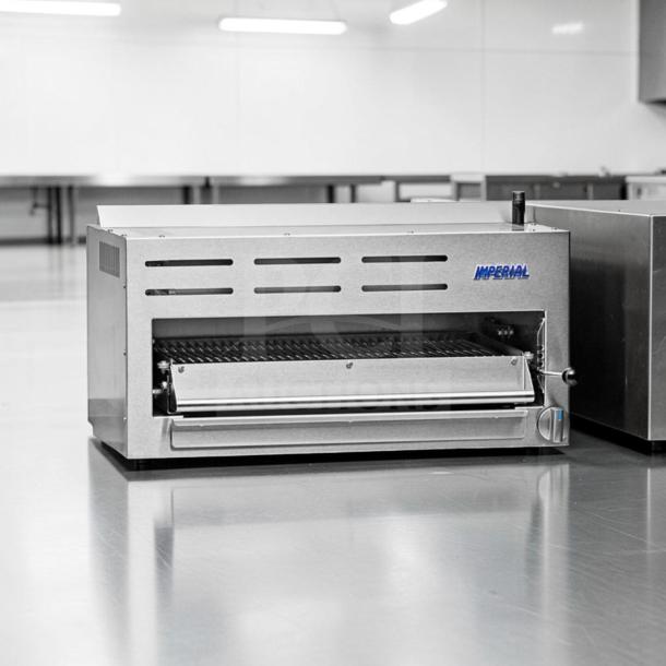 Imperial IRSB-36NG Salamander Broiler, 36" Infrared Natural Gas, heavy duty, fully tested, excellent condition, model IMP-L-SAL-0896.
